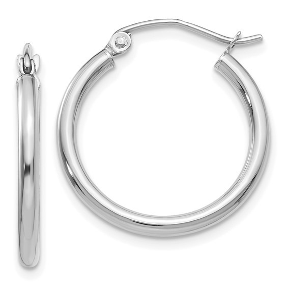 Aura By Martin Binder 2x20mm Gold Hoop Earrings