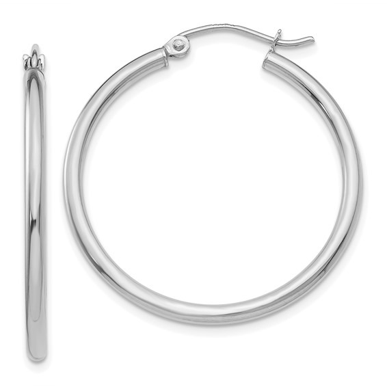 Aura By Martin Binder 2x30mm Gold Hoop Earrings