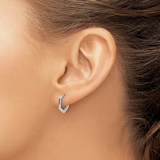 Aura By Martin Binder Geometric Gold Hoop Earrings