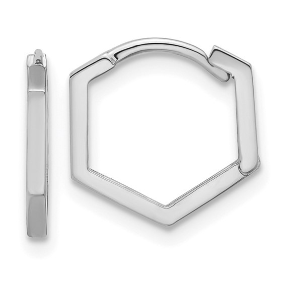 Aura By Martin Binder Geometric Gold Hoop Earrings
