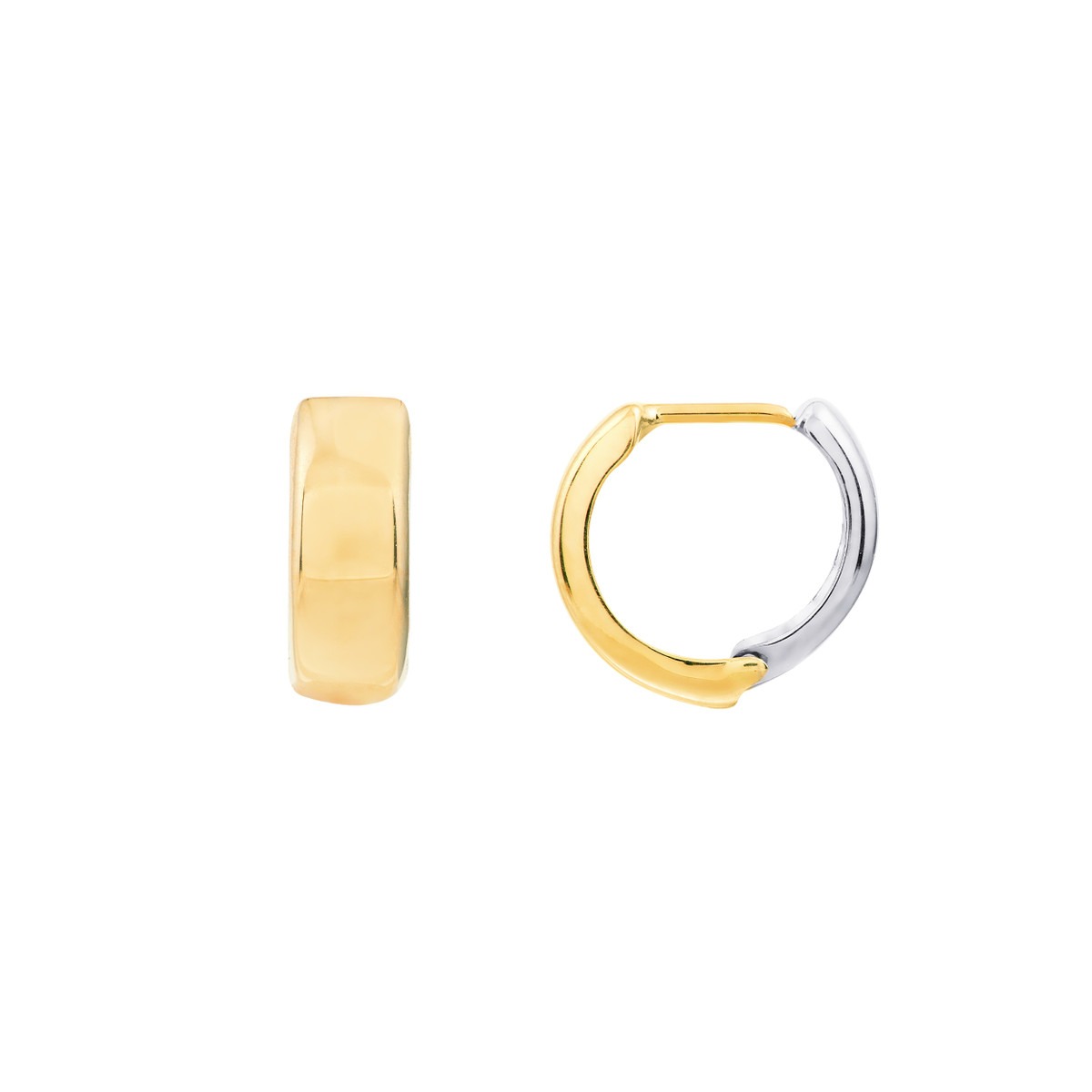 Aura By Martin Binder Two-tone Gold Hoop Earrings