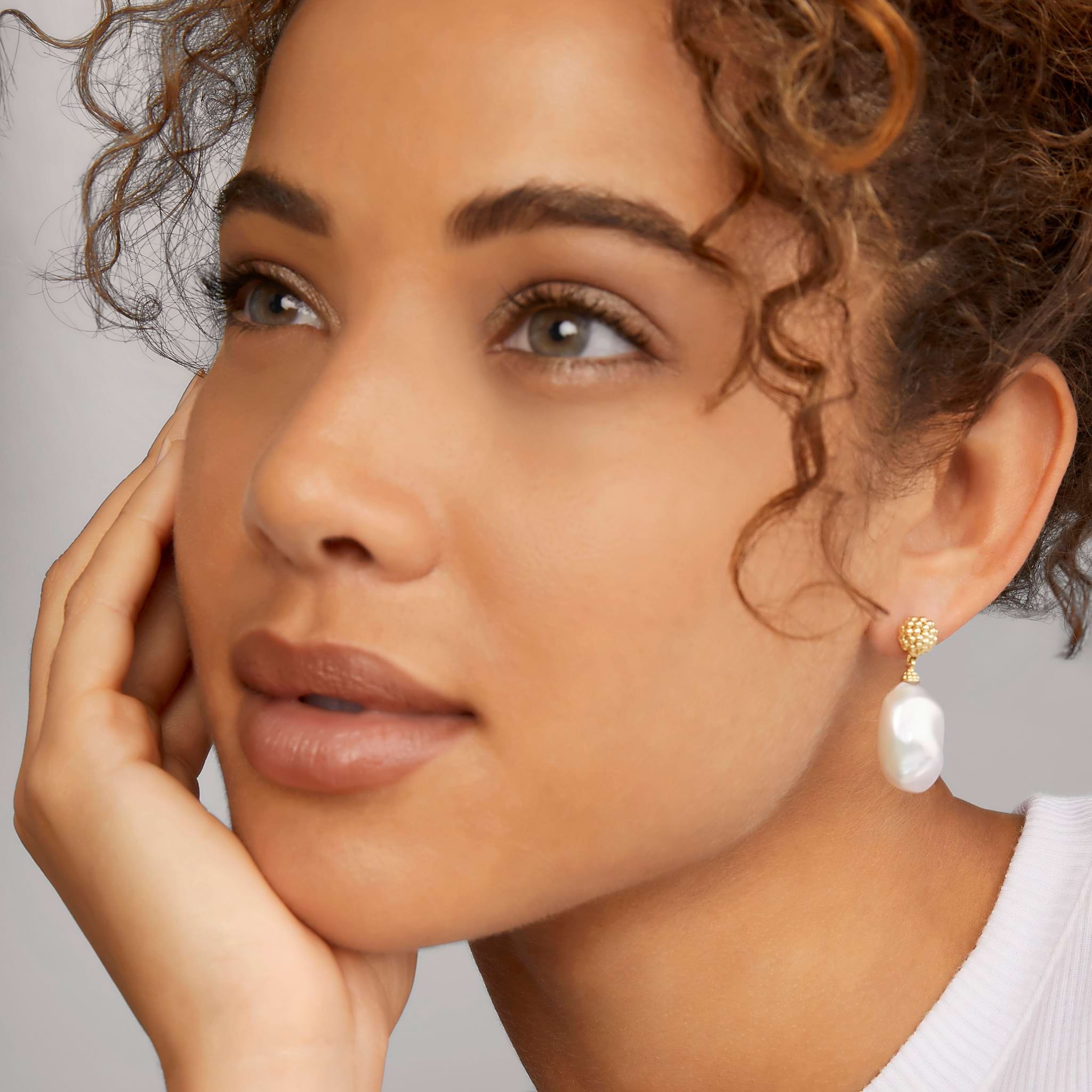 Lagos Luna Baroque Pearl Drop Earrings