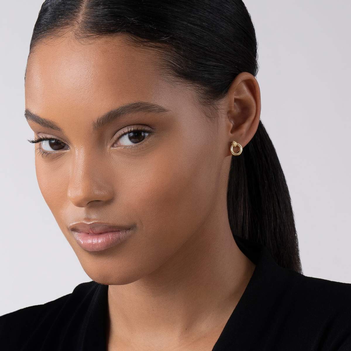 Lagos Meridian 18k Circle Stud Earrings