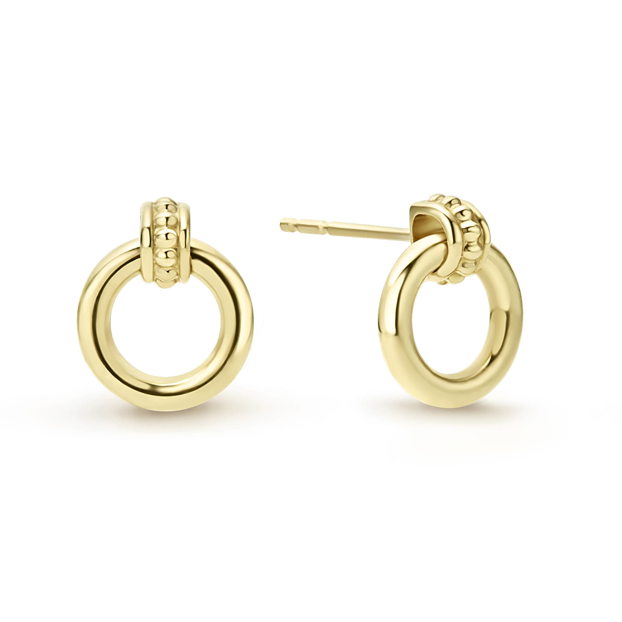 Lagos Meridian 18k Circle Stud Earrings