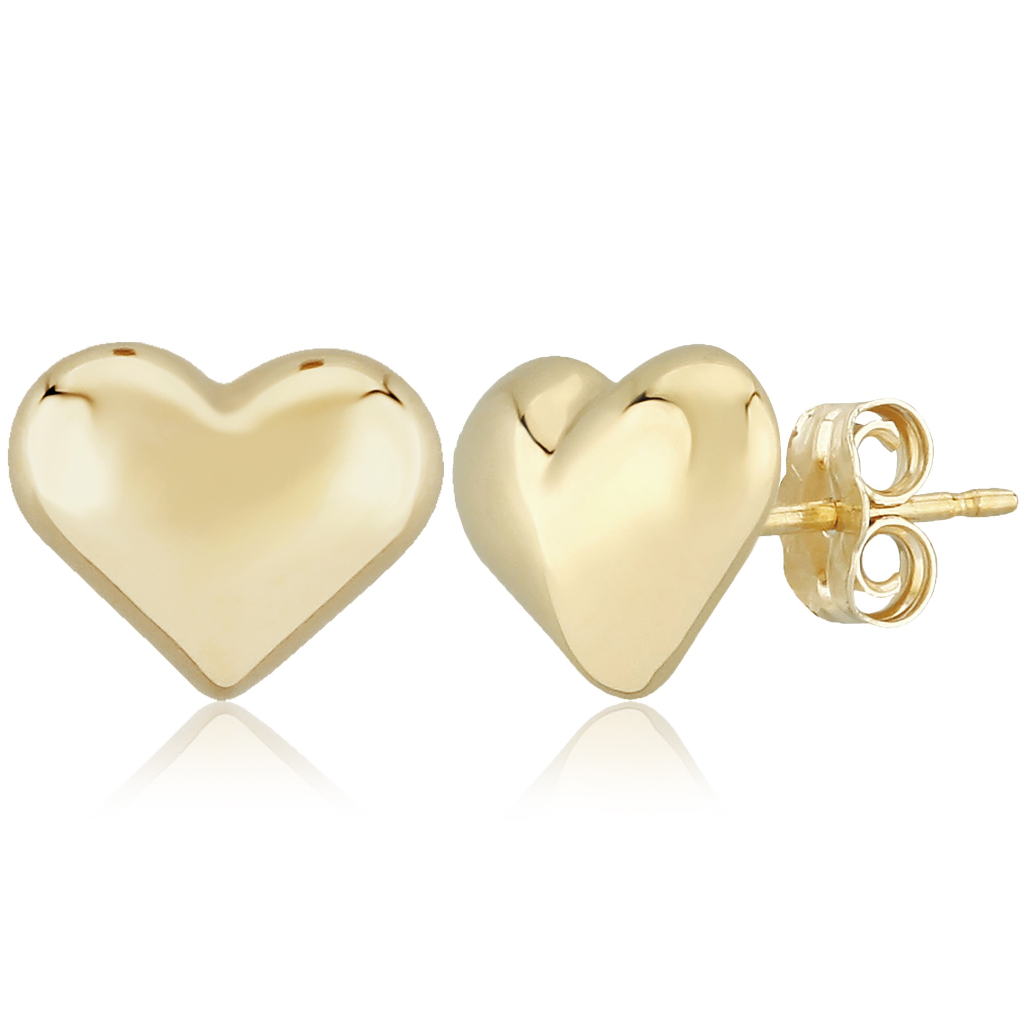Aura by Martin Binder 10mm Puffed Heart Stud Earrings