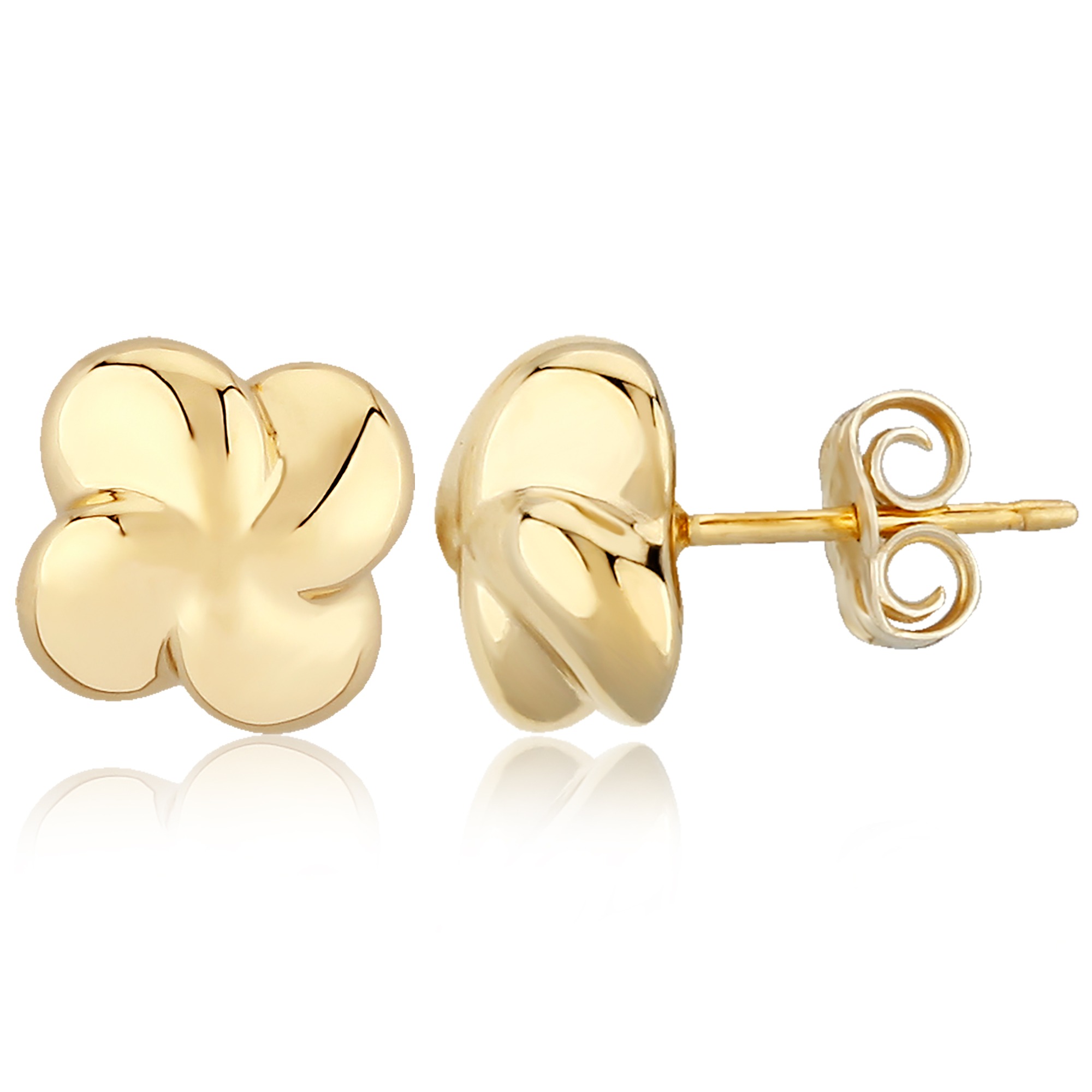 Aura by Martin Binder 10mm Puffed Twist Stud Earrings