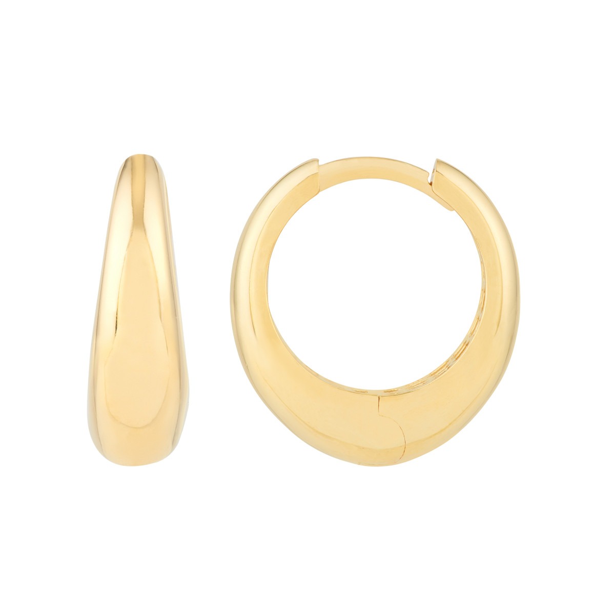 Aura by Martin Binder Oval Huggie Hoop Earrings