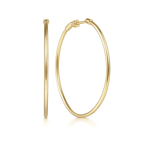 Gabriel & Co. Contemporary 40mm Round Classic Hoop Earrings