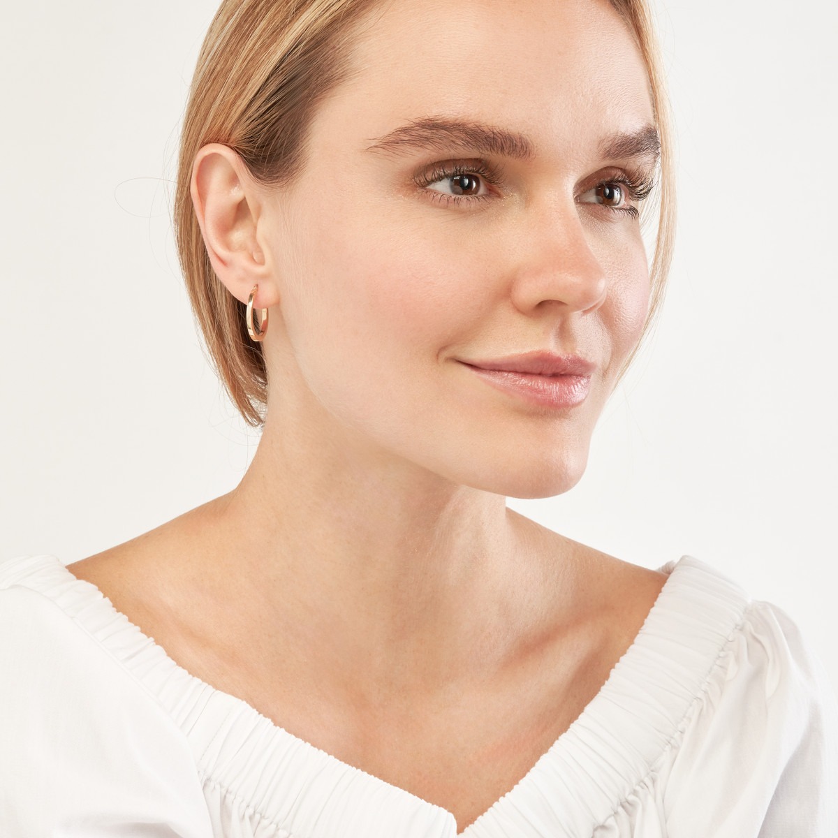 Aura by Martin Binder Gold Square Hoop Earrings