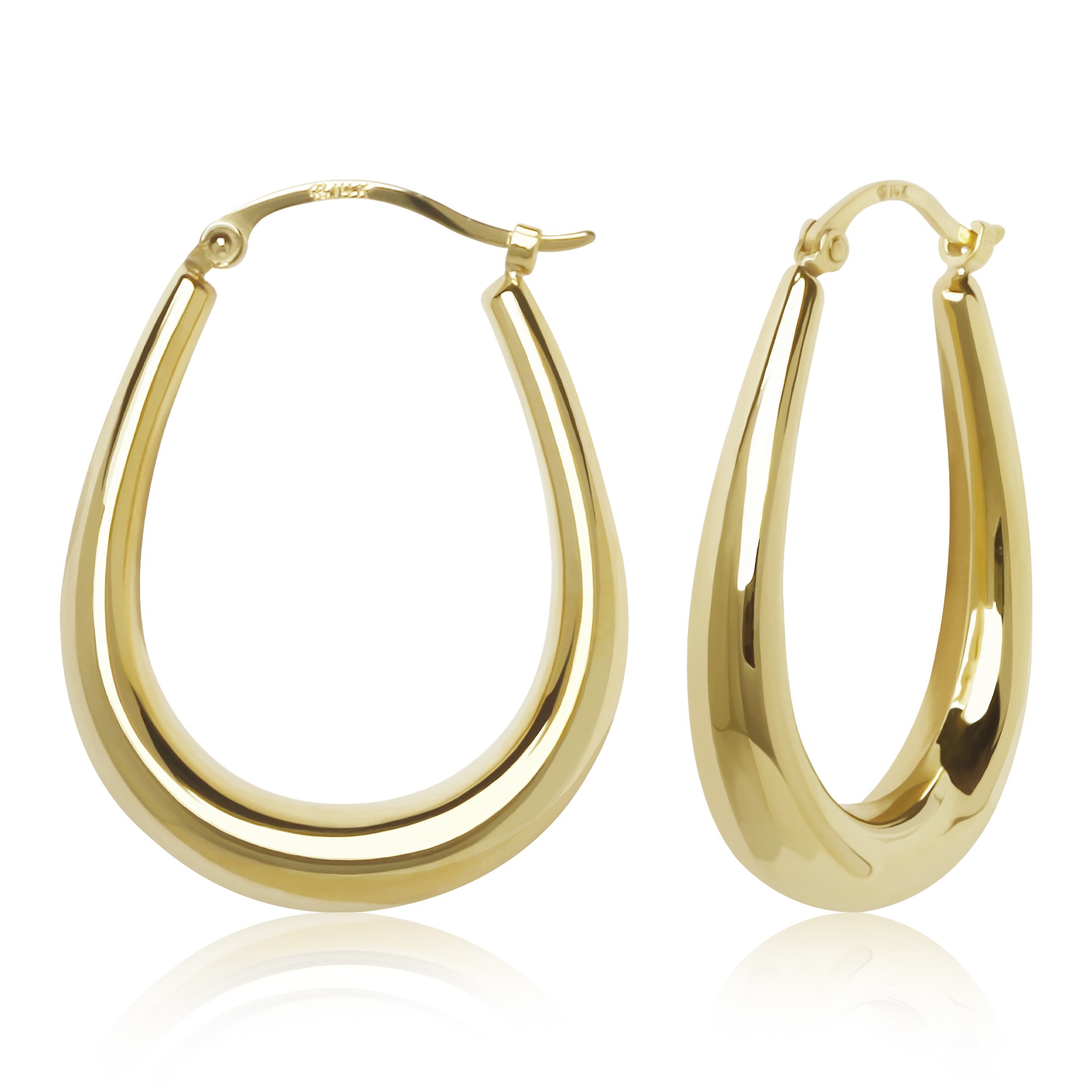 Aura by Martin Binder V Shape Hoop Earrings