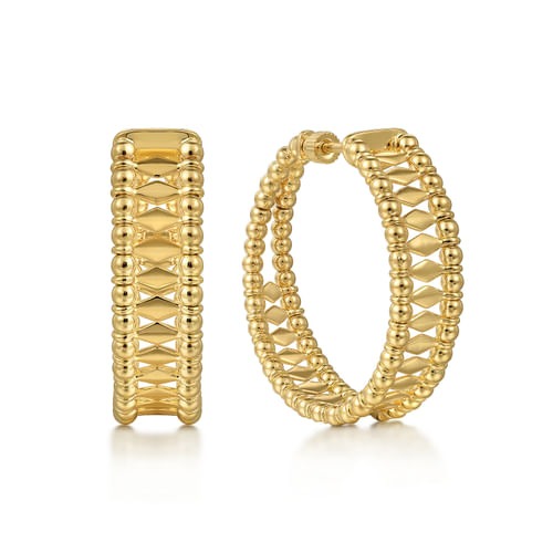 Gabriel & Co. Bujukan 30mm Classic Hoop Earrings