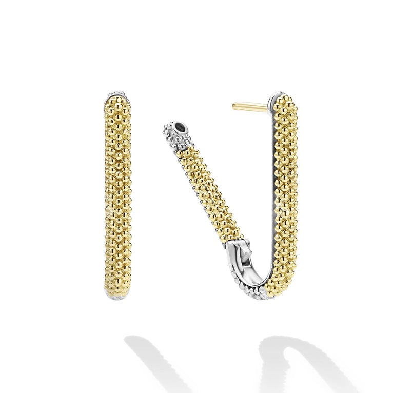 LAGOS Caviar Lux Two-Tone Mini Hoop Earrings