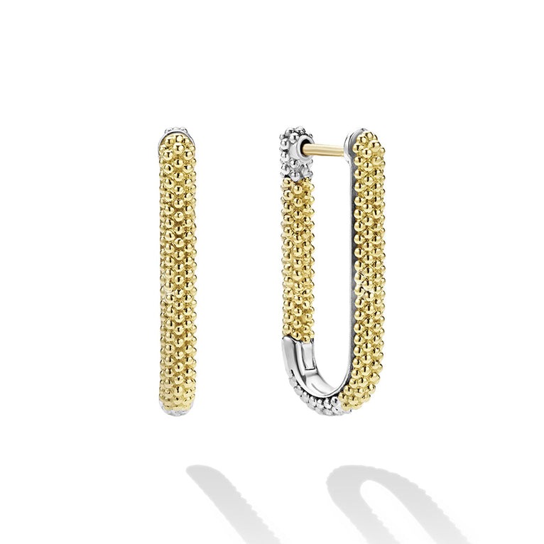 LAGOS Caviar Lux Two-Tone Mini Hoop Earrings
