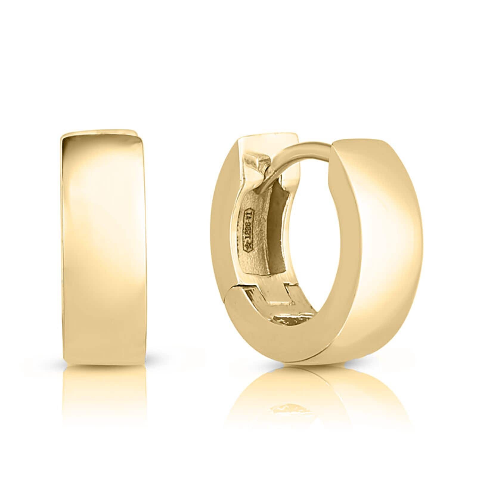 Roberto Coin Designer Gold Small Hoop Earrings