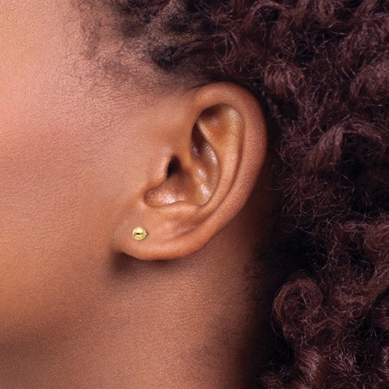 Aura by Martin Binder 4mm Gold Ball Stud Earrings