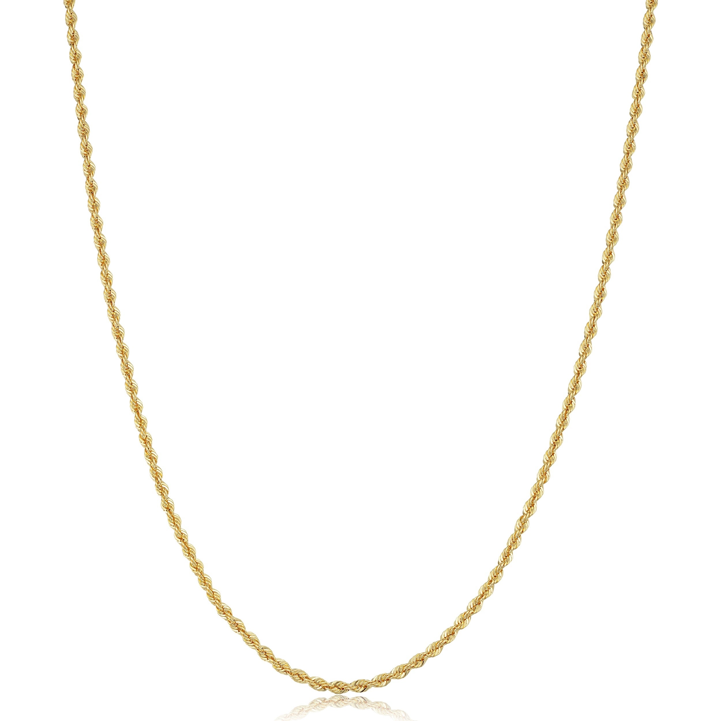 Aura By Martin Binder 10-karat 3.5mm 18 Inch Rope Chain
