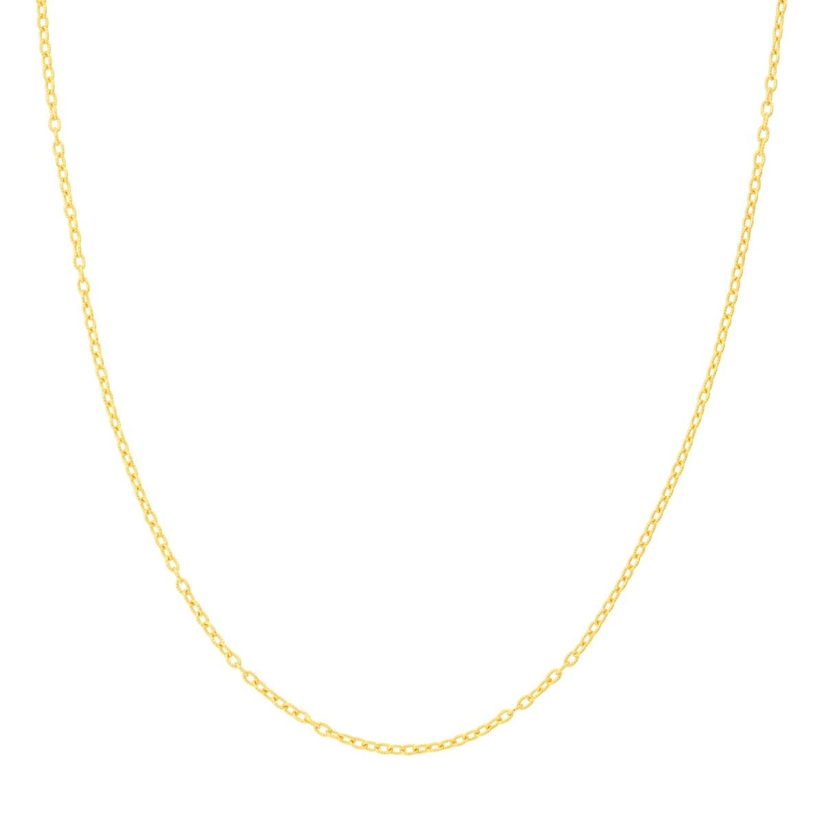 Aura By Martin Binder Gold Designer Rolo Chain Necklace