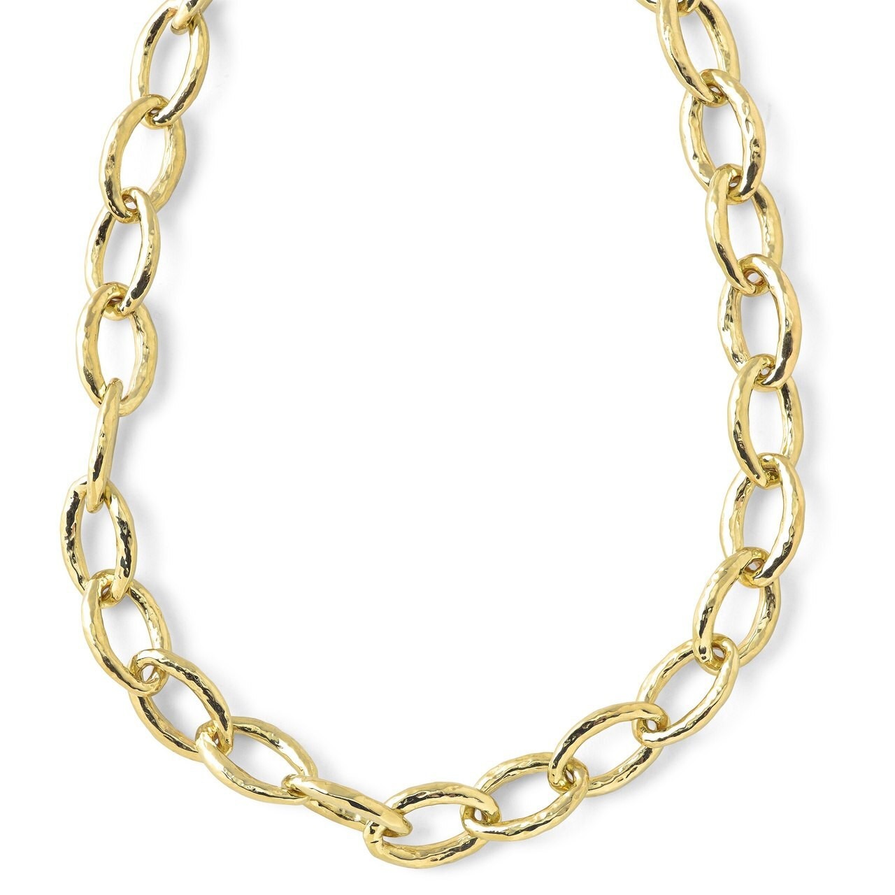 Ippolita Classico Short Hammered Bastille Mini Link Necklace