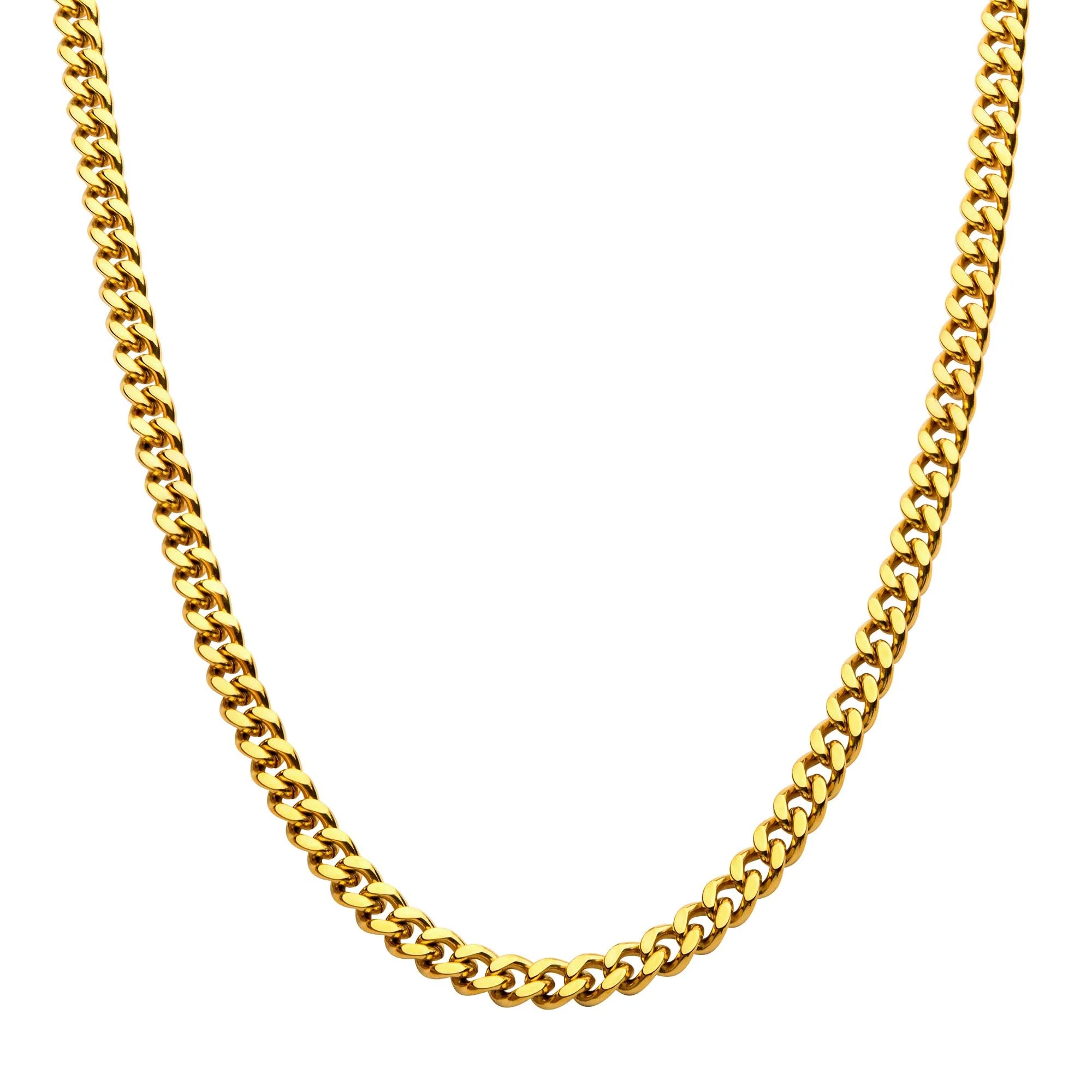 Aura By Martin Binder 4mm 24 Inch Cuban Chain Necklace