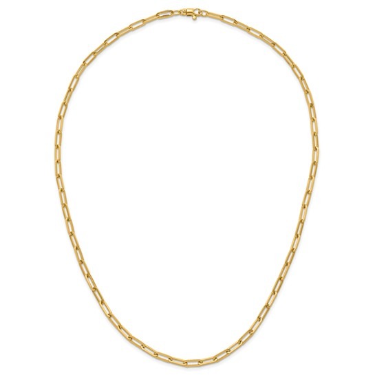 Aura By Martin Binder 3.5mm Solid Paperclip Link Chain Necklace