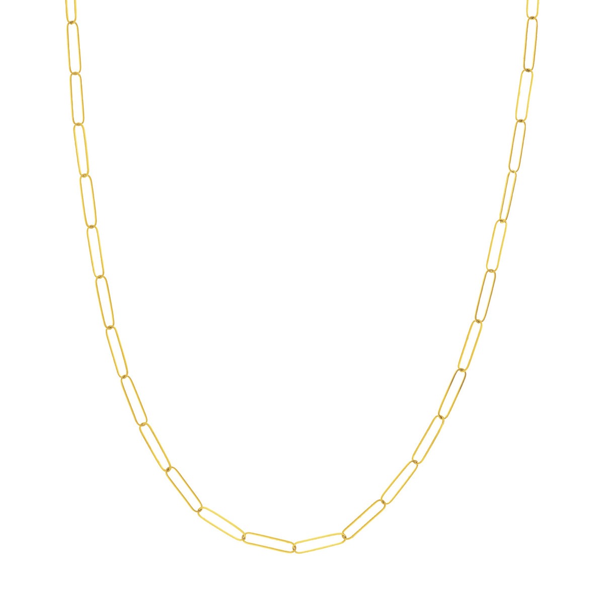 Aura By Martin Binder 3.6mm Paper Clip Chain Necklace