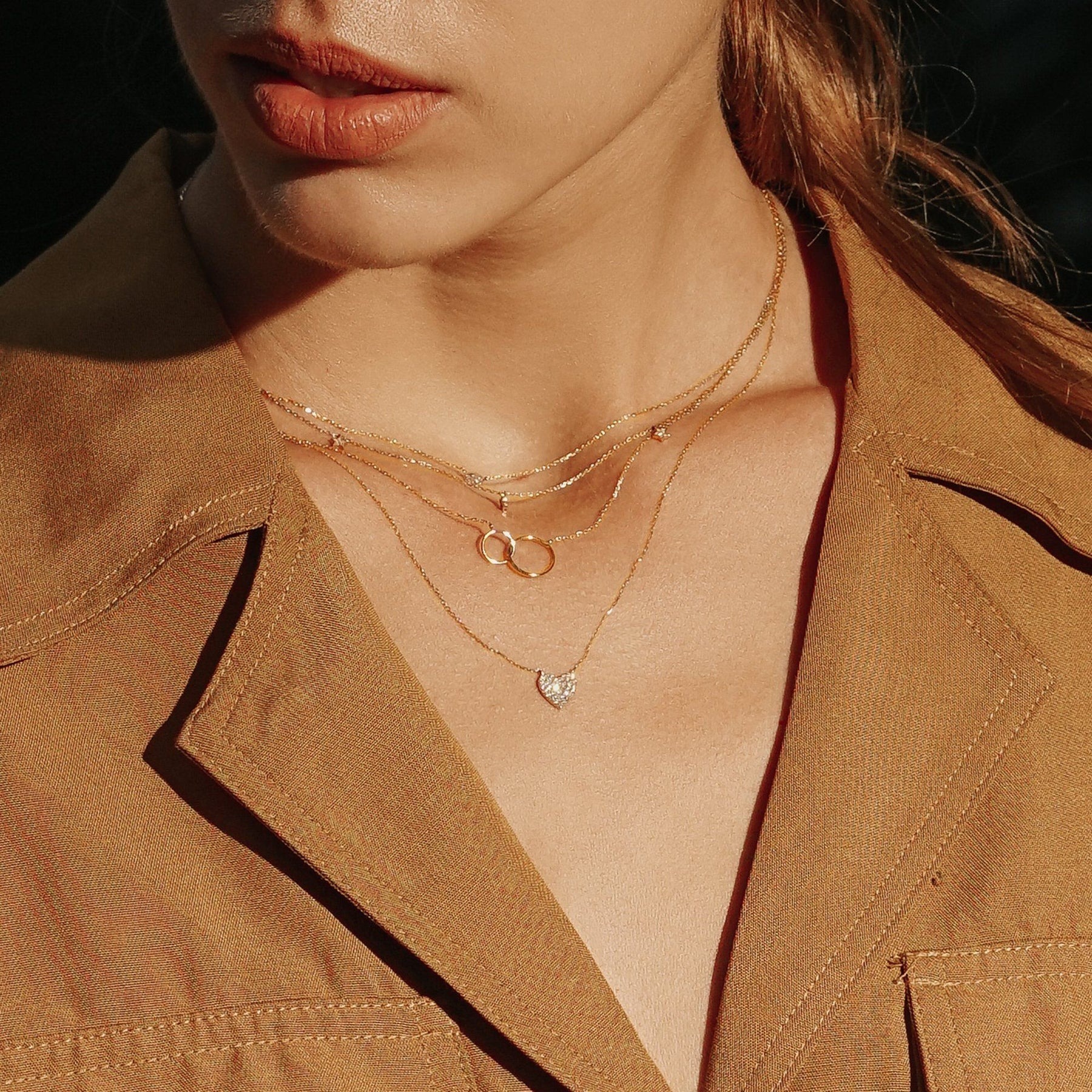 Aurelie Gi Helen Interlinked Circles Necklace