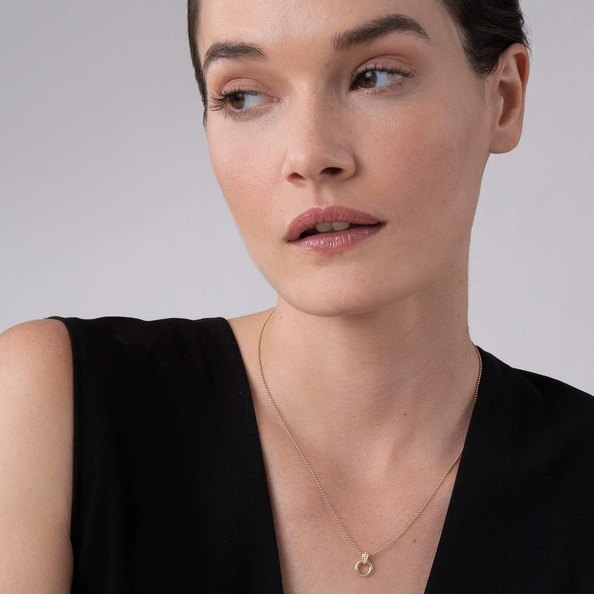 LAGOS Meridian 18K Circle Pendant Necklace