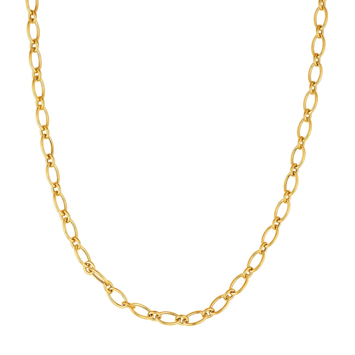 Aura by Martin Binder Hollow Oval Link Chain Necklace