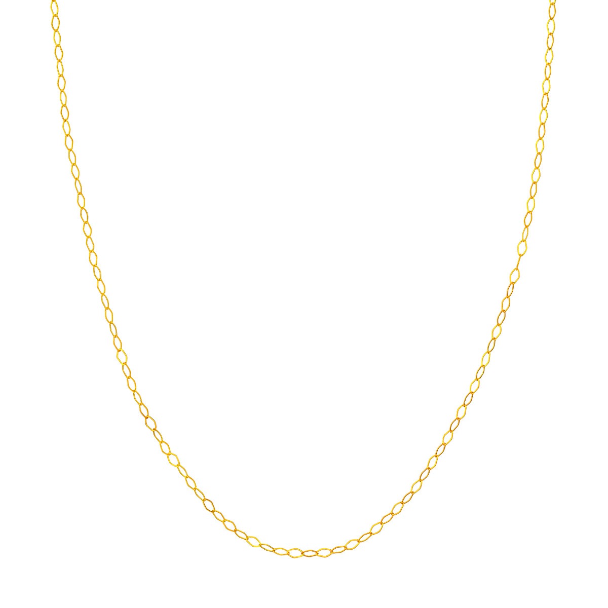 Aura by Martin Binder 2.5mm 18 Inch Piatto Chain Necklace