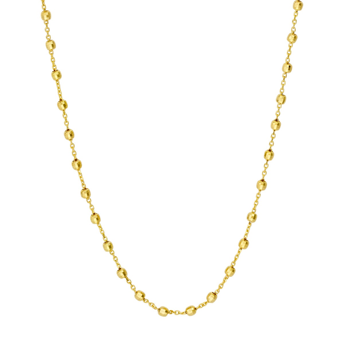 Aura by Martin Binder 2.5mm 18 Inch Bead Station Chain Necklace