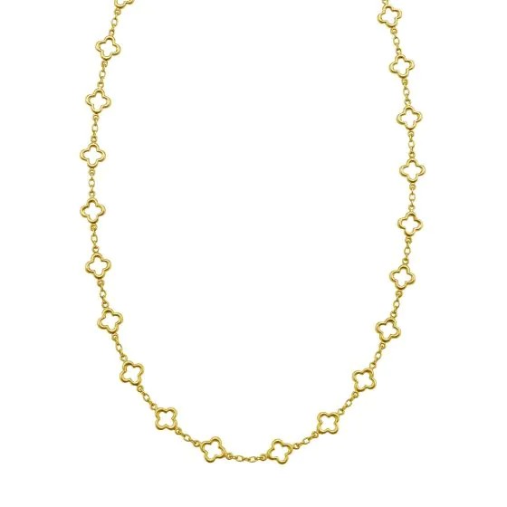 Aura by Martin Binder Clover Link Chain Necklace