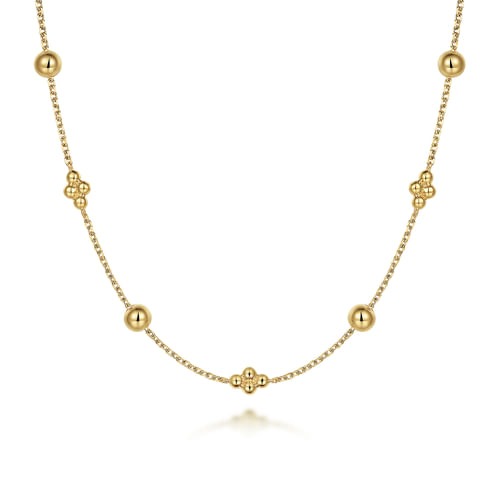 Gabriel & Co. Bujukan Bead Station Necklace