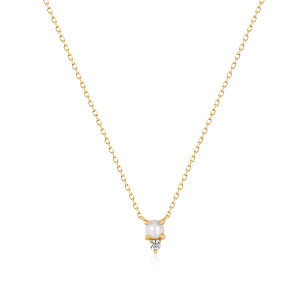 Aurelie Gi Talia Pearl & Sapphire Necklace