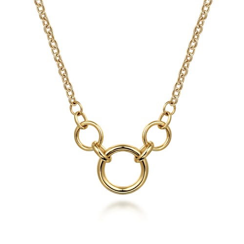 Gabriel & Co. Contemporary Hollow Tube Link Necklace