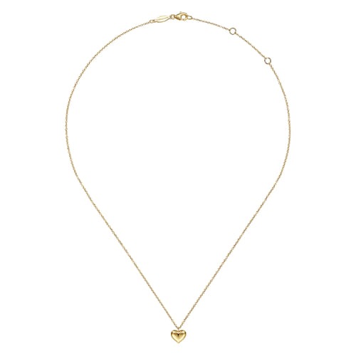 Gabriel & Co. Contemporary Puff Heart Pendant Necklace
