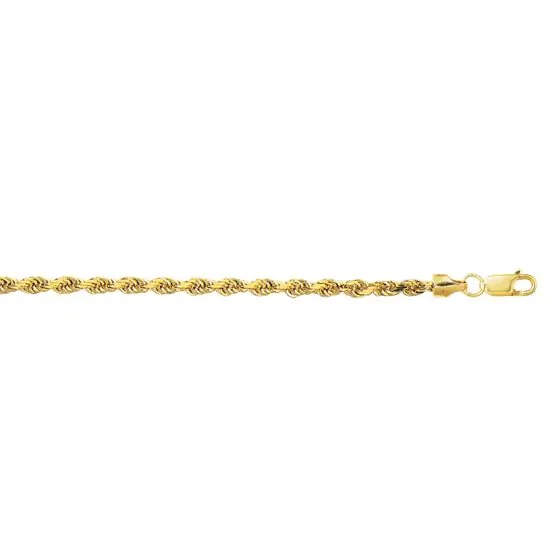 Aura by Martin Binder 3.2mm 22 Inch Lite Rope Chain Necklace