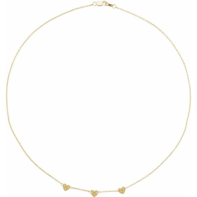 Aura by Martin Binder Heart Engravable Family Necklace