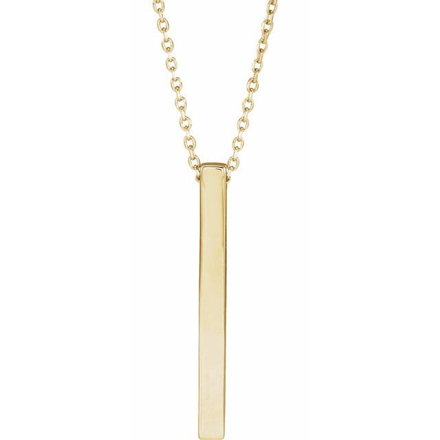 Aura by Martin Binder Engravable Bar Necklace