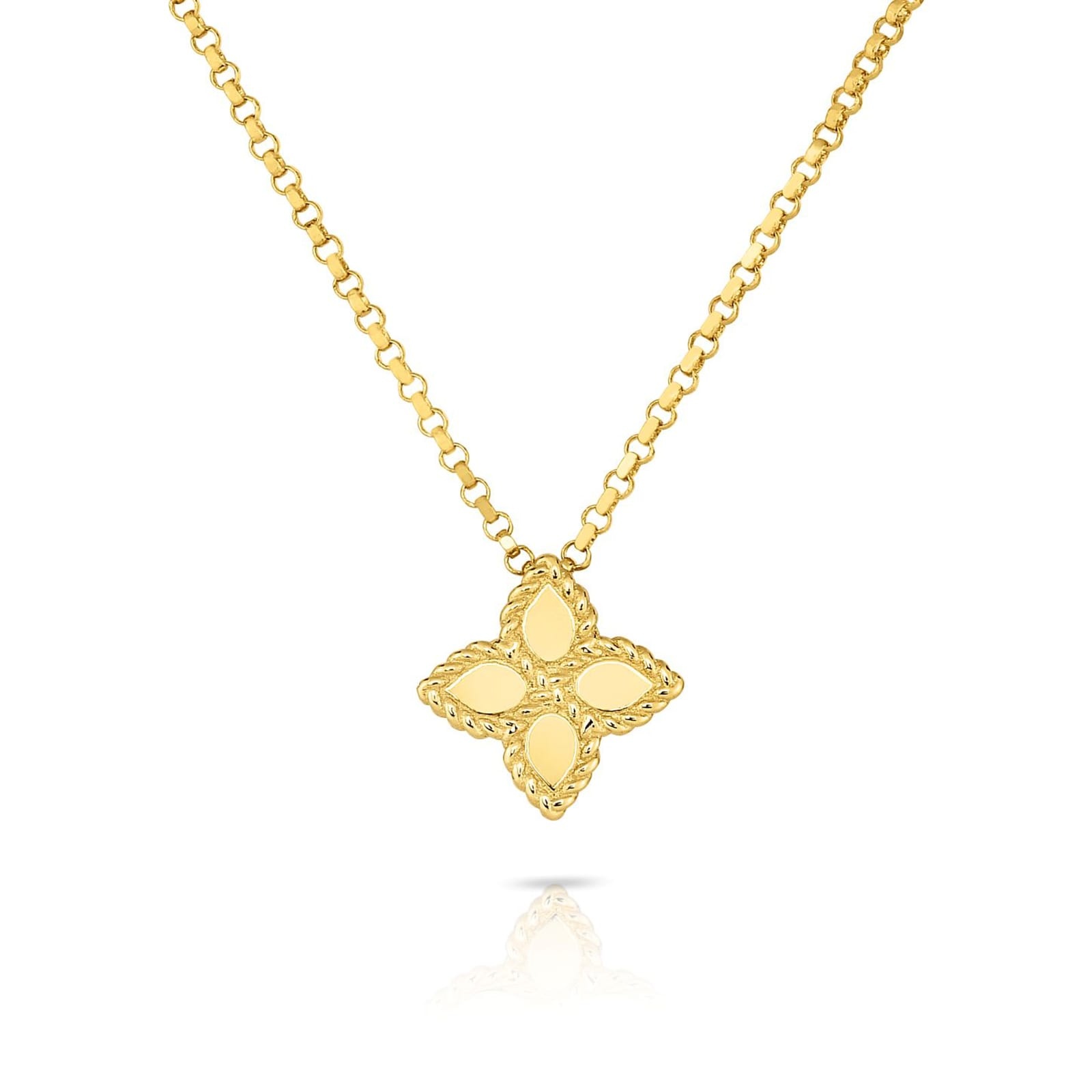 Roberto Coin Princess Flower Small Pendant Necklace