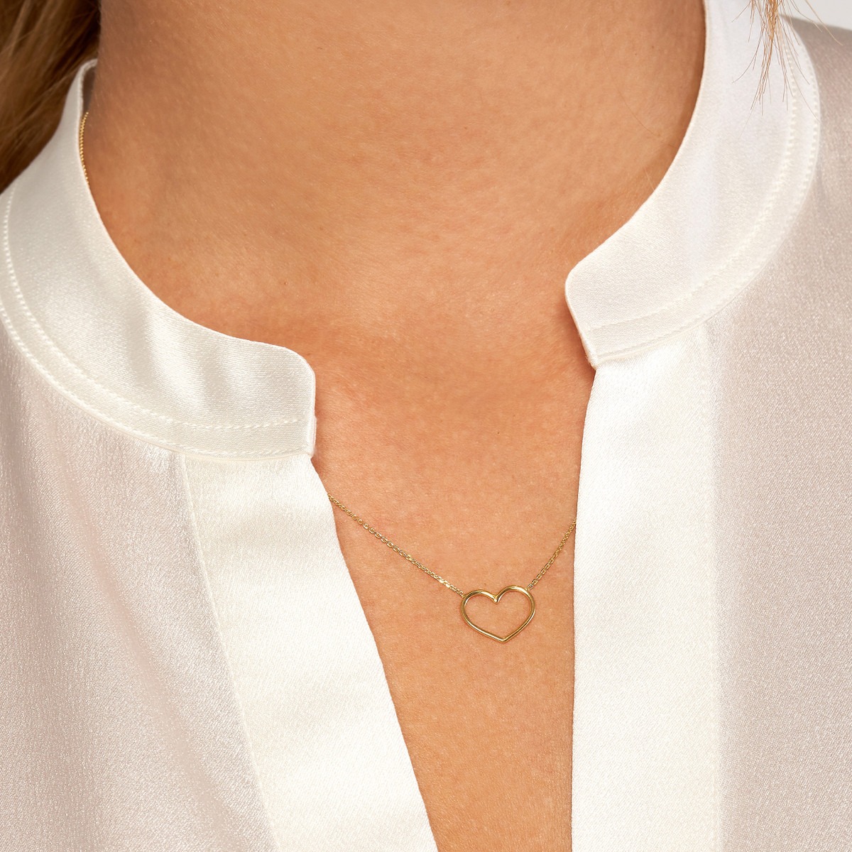 Aura by Martin Binder Open Wire Heart Necklace