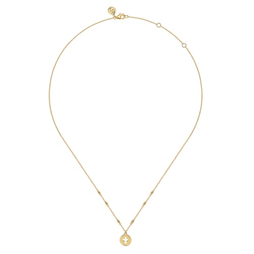 Gabriel & Co. Gaby Bujukan Cross Cutout Pendant Necklace