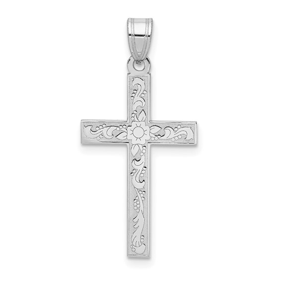 Aura By Martin Binder Floral Cross Necklace