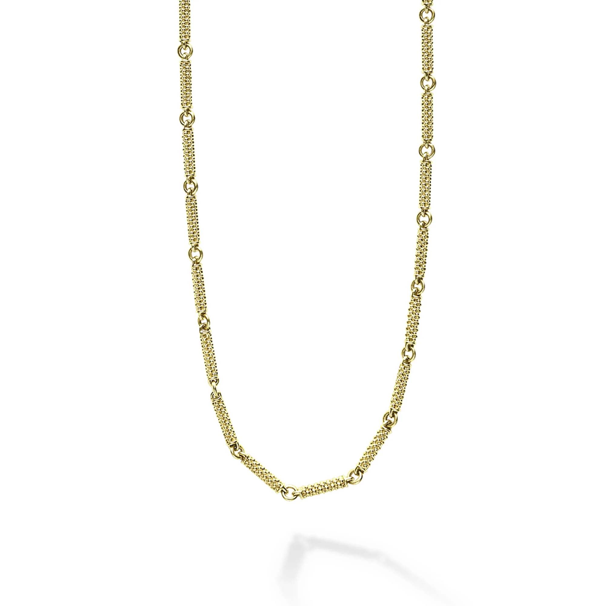 Lagos Signature Caviar Superfine Link Necklace