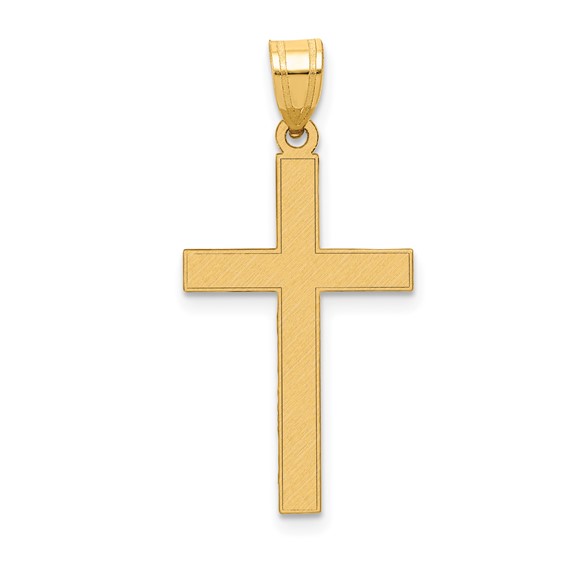 Aura By Martin Binder Gold Florentien Satin Cross Necklace