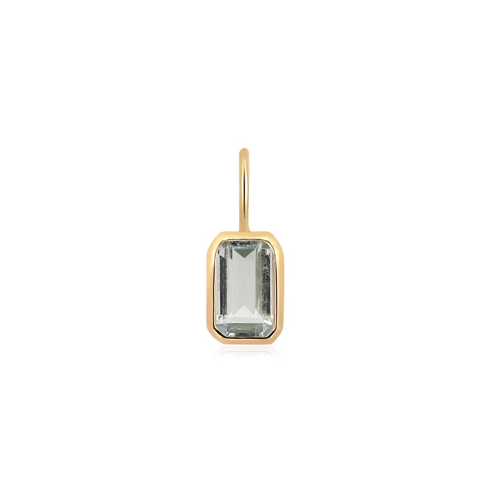 Aurelie Gi Cerulean Bezel Blue Topaz Charm