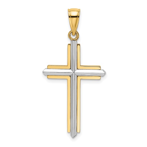 Aura by Martin Binder Two-Tone Cross Pendant