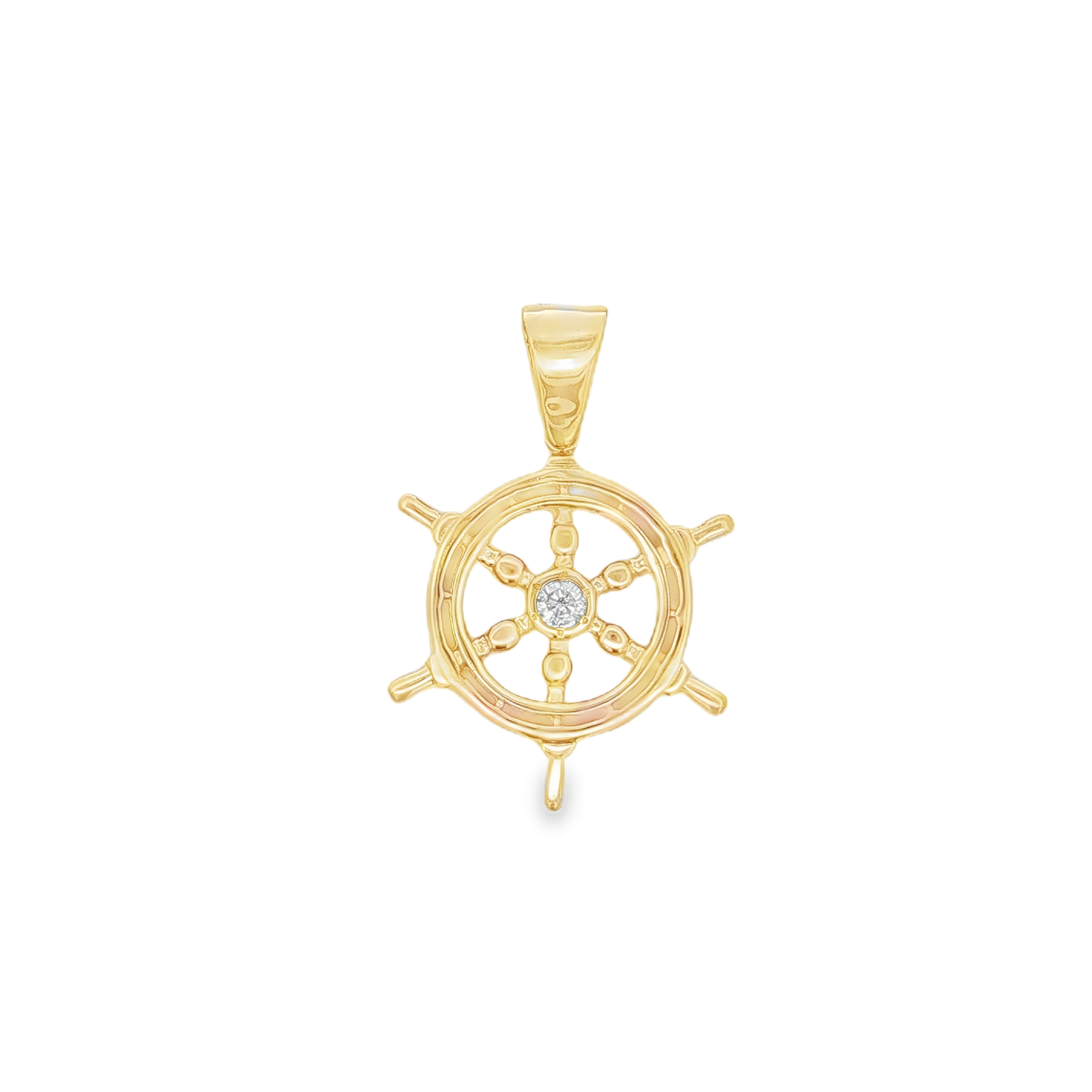 Estate by Martin Binder Diamond Ships Wheel Charm Pendant (1/4 ct. tw.)