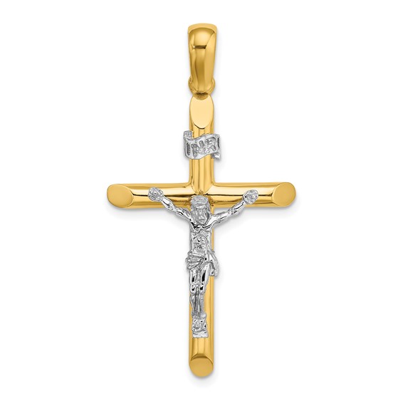 Aura by Martin Binder Two-Tone Crucifix Cross Pendant