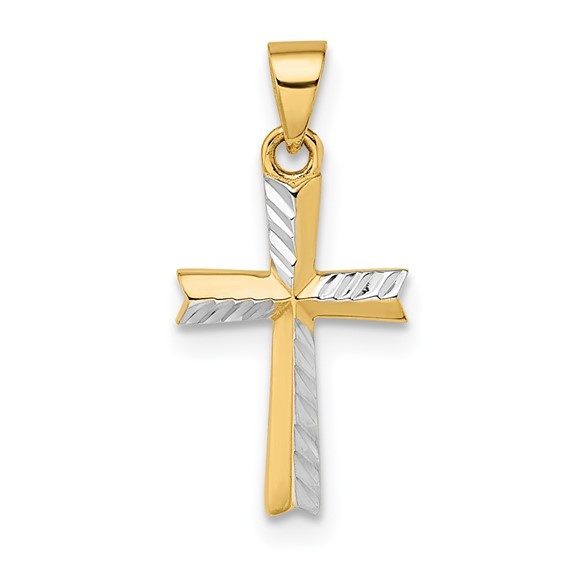 Aura by Martin Binder Diamond-Cut Small Latin Cross Pendant