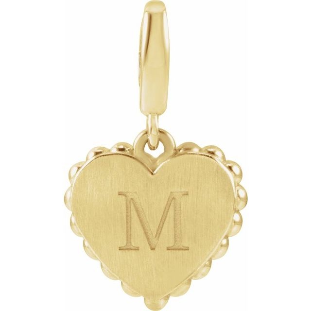 Aura by Martin Binder Engravable Heart Charm Pendant